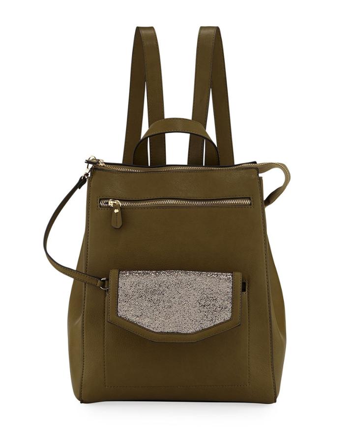 Jamiee Faux-leather Backpack