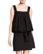 Stripe Jacquard Fringe Top