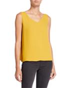 V-neck Sleeveless Woven Top