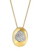 18k Two-tone Capri Plus Diamond Pendant Necklace