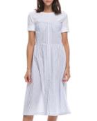 Tee/striped Dress Twofer