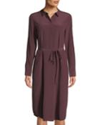 Stef Polka-dot Button-down Tunic Dress