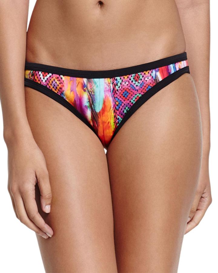 Scuba Printed Hipster Swim Bikini Bottom,