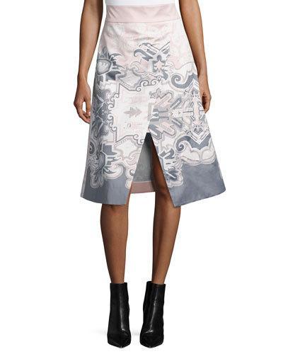 Silk Southwestern-print Wrap