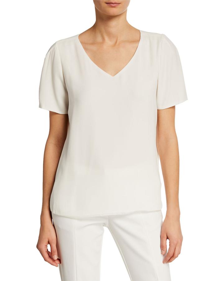 V-neck Short-sleeve Top