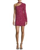 Zoey One-sleeve Beaded Cocktail