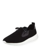 Men's Kaleb Perforated Lace-up Sneakers, Black