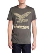 Men's Freedom Eagle Cotton Crewneck T-shirt