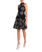 Barmston Floral Knit High-neck Top