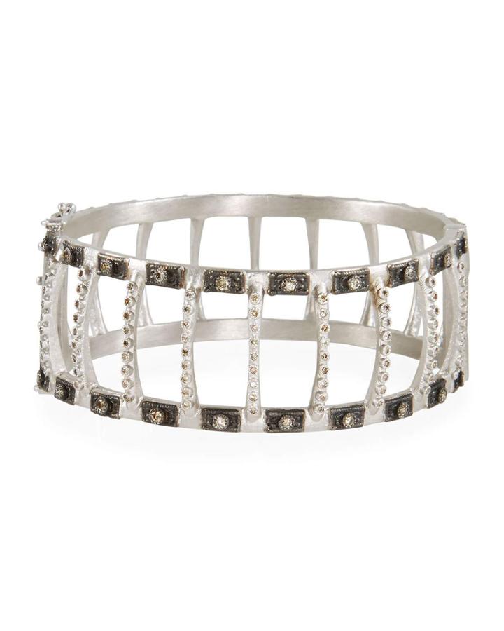 New World Midnight Open Diamond Cage Bracelet