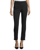 Pull-on Zip-cuff Pants, Black