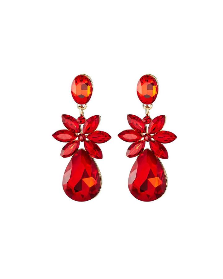 Red Statement Earrings