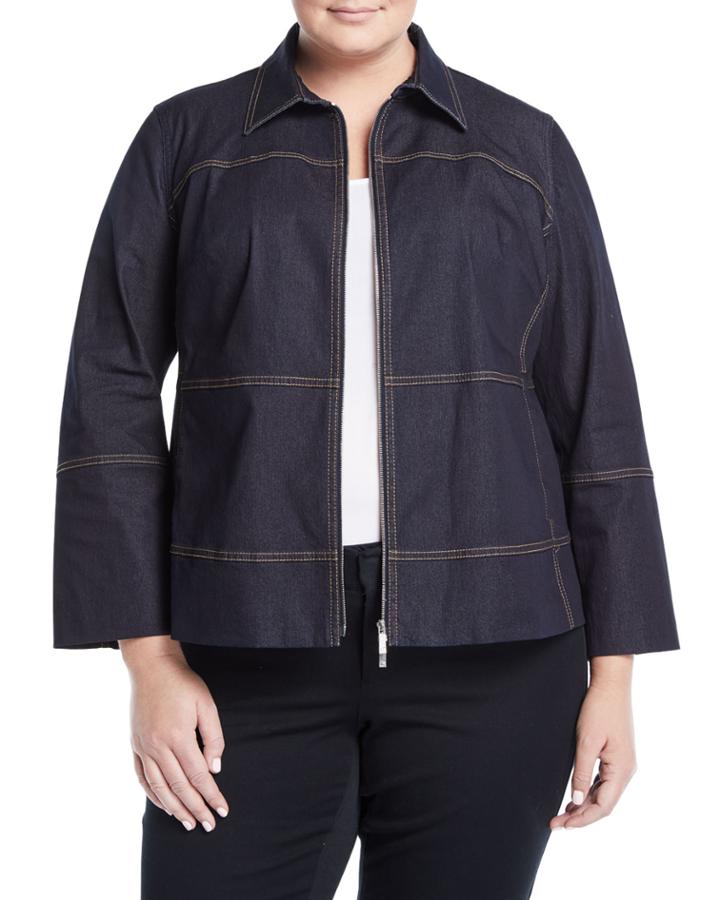 Adaya Collared Denim Jacket,