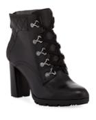 Trailer Leather Lace-up Booties