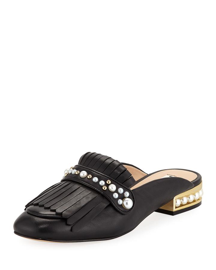 Becky Metallic Leather Kiltie