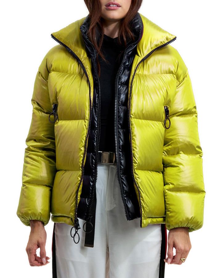 Alma Puffer Coat W/ Artwork
