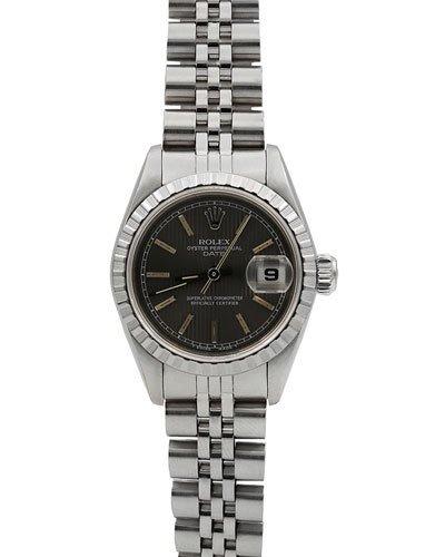Pre-owned 26mm Datejust Jubilee Bracelet Watch, Black