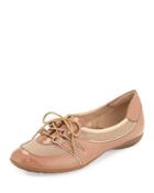 Bonnie Stretch Patent Sneaker, Terra Rust