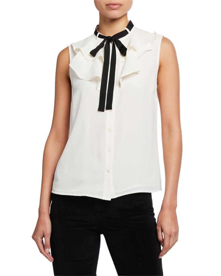 Sleeveless Ruffled Top