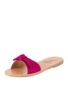 Alki Satin Bow Flat