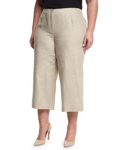 Charlton Cropped Linen Pants,