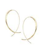Fifteen 14k Upside Down Twist Hoop Earrings