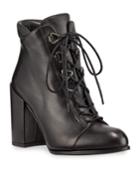 Getgo Leather Lace-up Booties