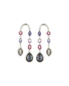 Rock Candy Arc Stone Earrings In Noir