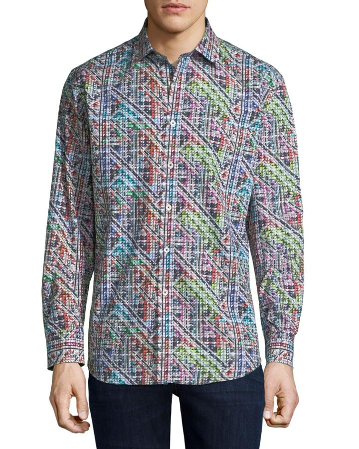 Men's Classic-fit Geo Woven