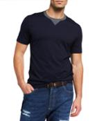 Men's Contrast Trim Baseball T-shirt