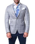 Men's Socrates Strip Gray Blazer