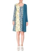 Jordy Mixed Floral-print Scoop-neck Chemise Dress