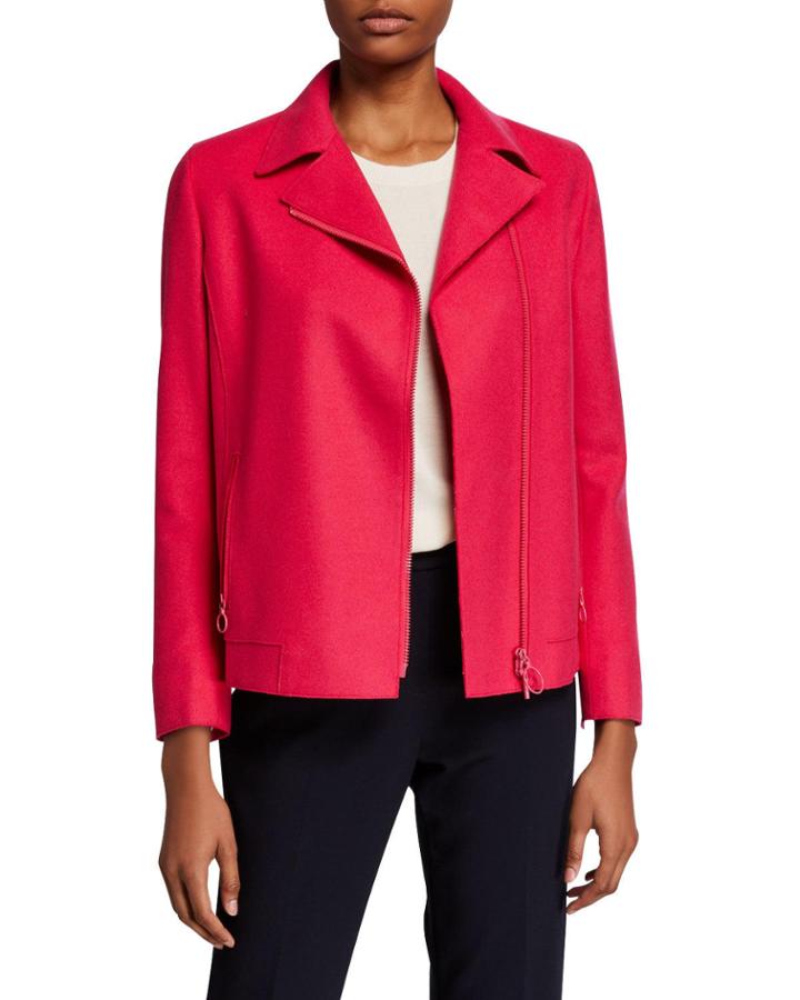 Collared Wool-blend Jacket
