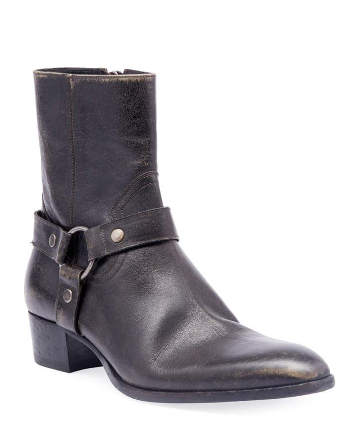 Men's Wyatt Leather Harness Boots