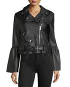 Vegan Leather Biker Jacket