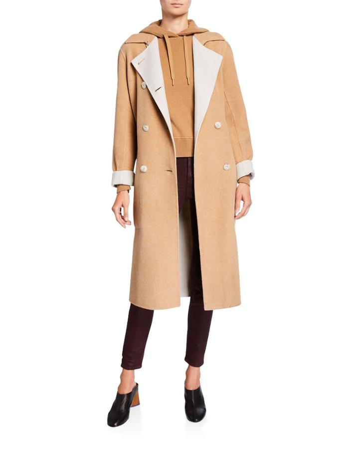 Rach Reversible Wool Belted Coat