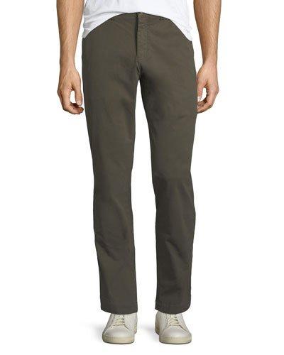 Bowie Straight-leg Chino Pants, Green
