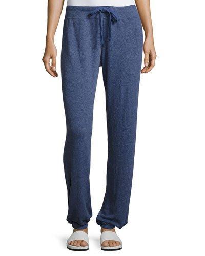 Solid Drawstring Comfy Pants, Navy
