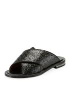 Chain-trim Crisscross Flat