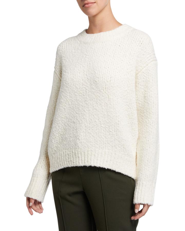 Textured Merino Pullover