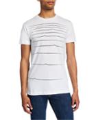 Men's Line Wave Short-sleeve Graphic T-shirt