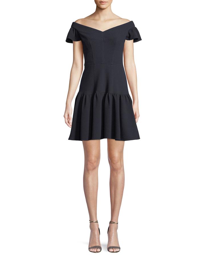 Textured Off-the-shoulder