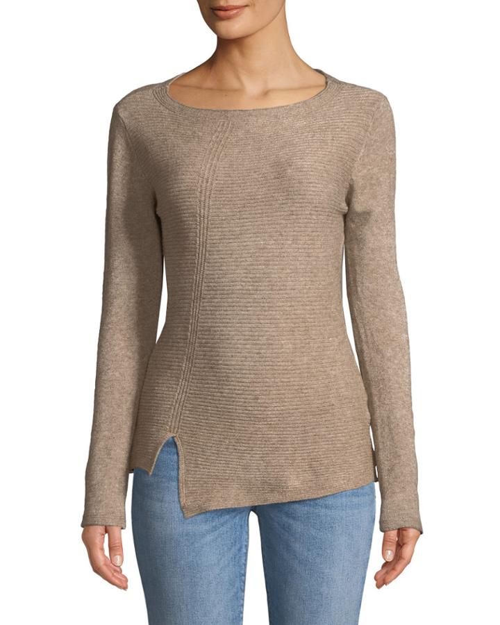 Ottoman Jagged-hem Pullover