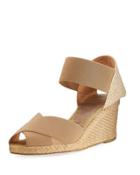 Elastic Espadrille Wedge