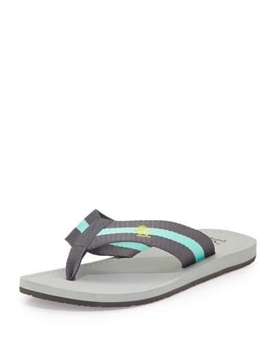 Poolside Slip-on Thong Sandal, Dark Gray/highrise