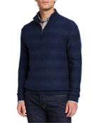 Men's Cashmere Herringbone Pattern Hoodie