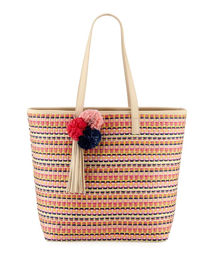 Bella Large Woven Tote Bag