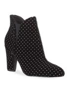 Evita Mini Crystal-embellished Velvet Booties