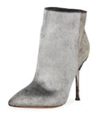 Two-tone Calf Hair Booties