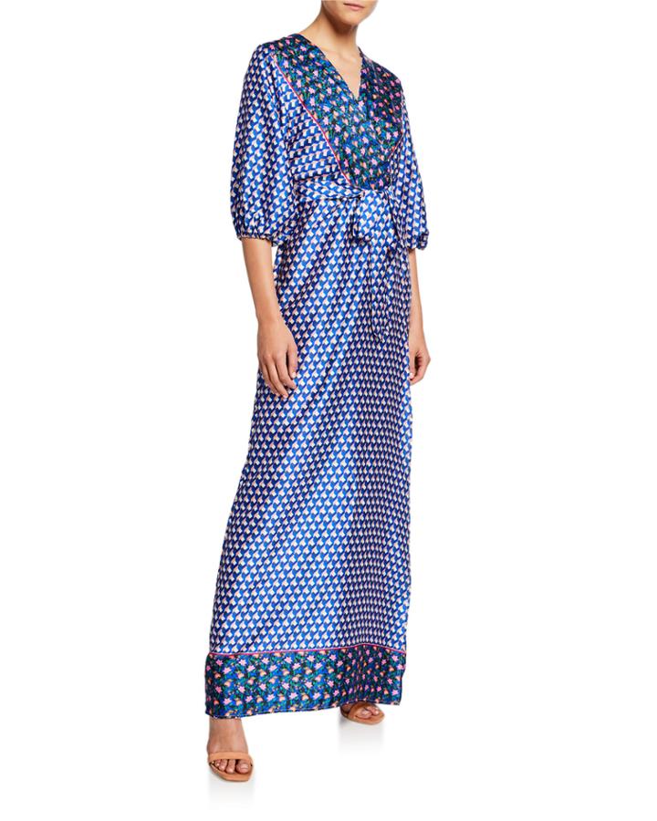 Mixed Pattern Faux-wrap